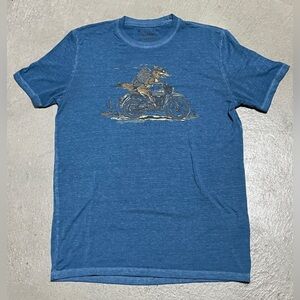 Lucky Brand Burnout Venice Coyote Biker T-shirt
